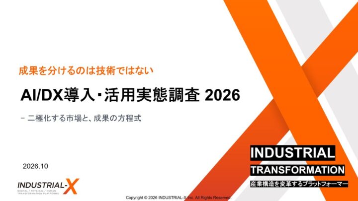 AI活用企業は6割に到達も中小の6割は未着手、INDUSTRIAL-Xが調査発表